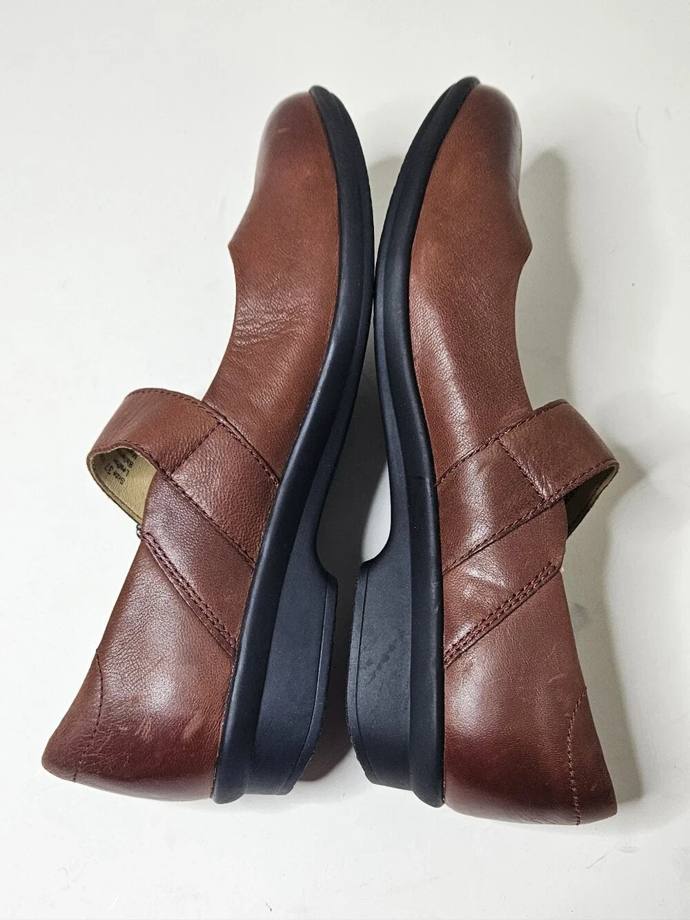 Dansko Collette Mary Jane Russet Burnished Nubuck Brown Women's 37 7